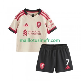 Maillot de Foot Liverpool Florian Wirtz 7 Extérieur 2025-26 - Enfant